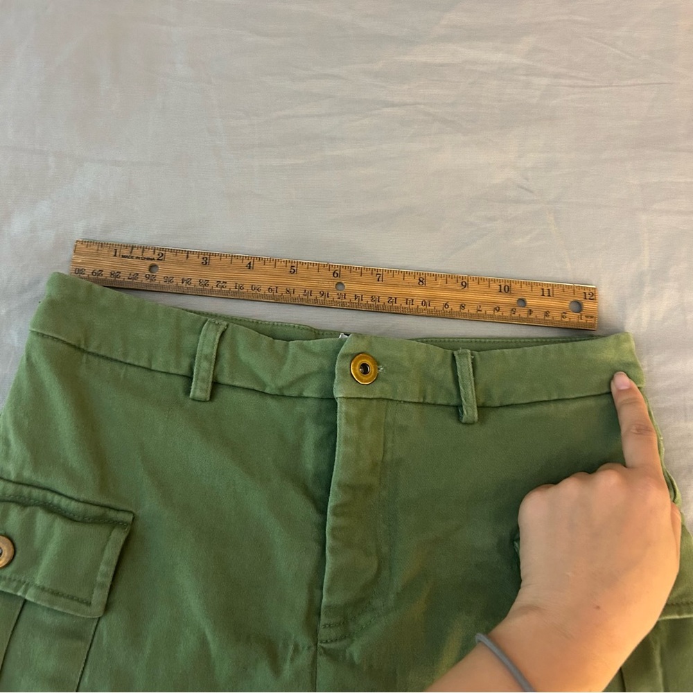 Princess Polly Yesenia Cargo Skort Olive Green 2 Midrise Mini Skirt Shorts Under - Picture 8 of 16
